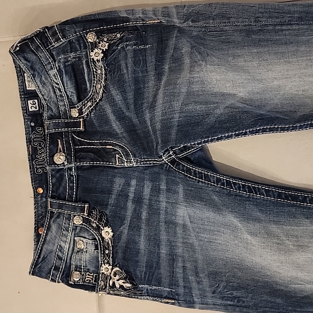 Miss Me Women's Blue Boot Cut Jeans Size 26